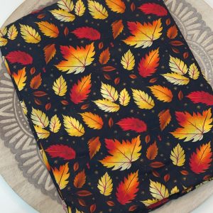 Black floral Premium Lawn